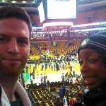 Mike & his niece before tip-off