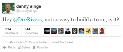 ainge fake tweet